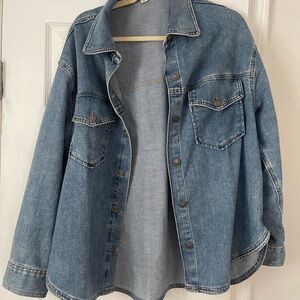 Aerie denim shacket